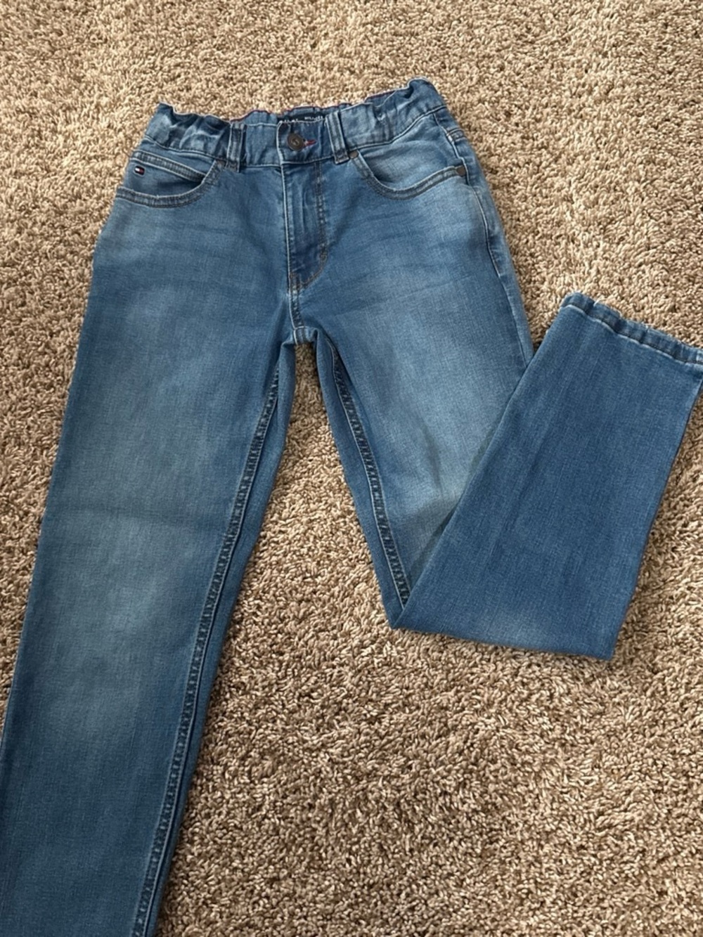 Tommy Hilfiger Kids Light Blue Elastic Waist Jeans